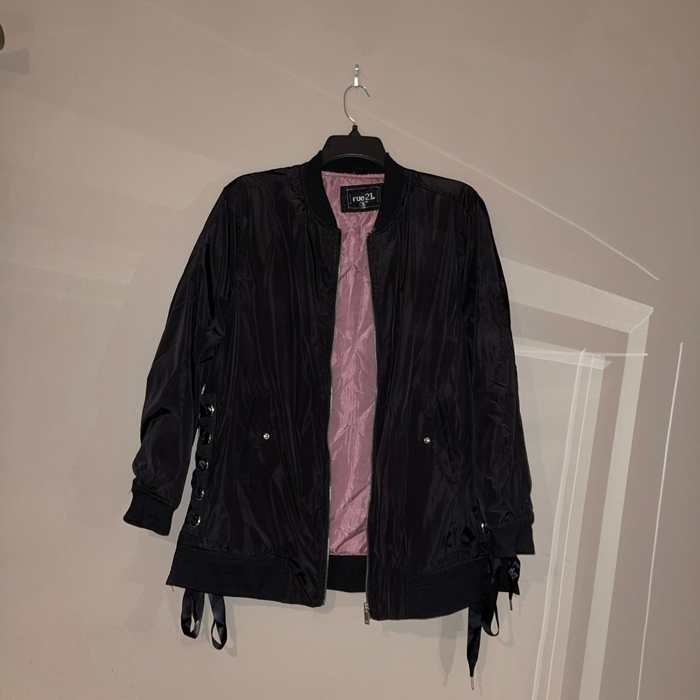 Black Bomber Jacket